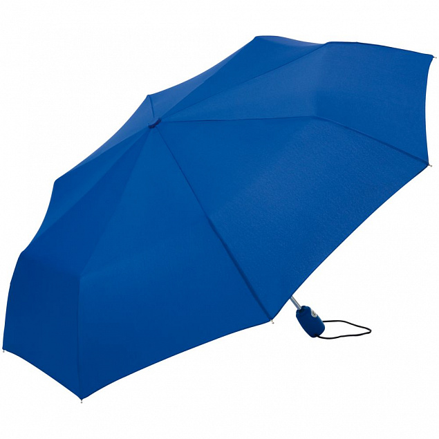 Зонт складной AOC, синий с логотипом в Астрахани заказать по выгодной цене в кибермаркете AvroraStore