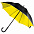 Зонт-трость Downtown, черный с синим с логотипом в Астрахани заказать по выгодной цене в кибермаркете AvroraStore