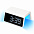 Настольные часы с беспроводной зарядкой 15W, Flame, белый цвет с логотипом в Астрахани заказать по выгодной цене в кибермаркете AvroraStore