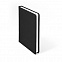 Ежедневник недатированный Campbell, А5,  черный, белый блок с логотипом в Астрахани заказать по выгодной цене в кибермаркете AvroraStore