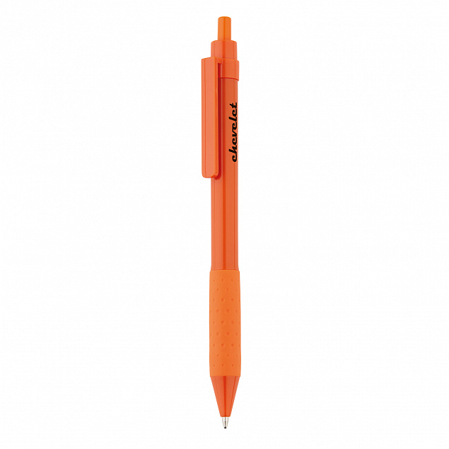 Ручка X2, оранжевый с логотипом в Астрахани заказать по выгодной цене в кибермаркете AvroraStore