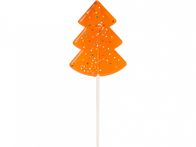 Карамель леденцовая на сахаре Елочка нарядная, 50г, оранжевый с логотипом в Астрахани заказать по выгодной цене в кибермаркете AvroraStore