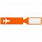 Багажная бирка Devon, оранжевая с логотипом в Астрахани заказать по выгодной цене в кибермаркете AvroraStore