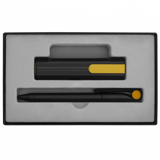 Набор Takeover Black, черно-желтый с логотипом в Астрахани заказать по выгодной цене в кибермаркете AvroraStore