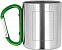 Кружка металлическая с карабином с логотипом в Астрахани заказать по выгодной цене в кибермаркете AvroraStore