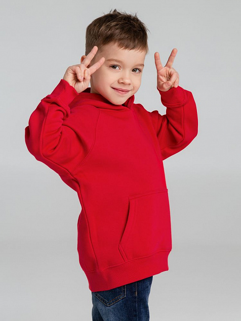 Толстовка детская Stellar Kids, красная с логотипом в Астрахани заказать по выгодной цене в кибермаркете AvroraStore