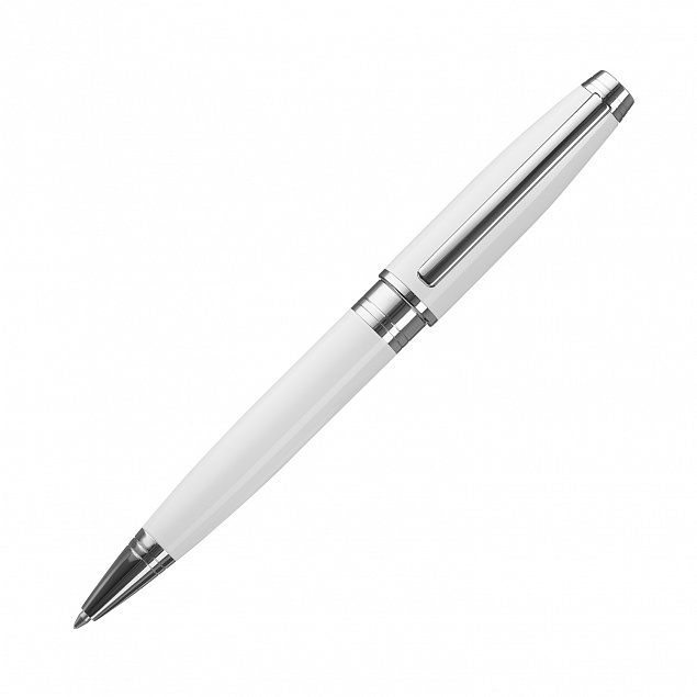 Шариковая ручка Soprano, белая с логотипом в Астрахани заказать по выгодной цене в кибермаркете AvroraStore