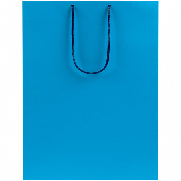 Пакет бумажный Porta XL, голубой с логотипом в Астрахани заказать по выгодной цене в кибермаркете AvroraStore