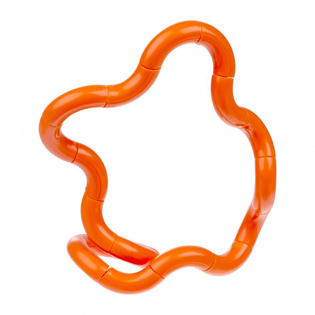 Антистресс «Змейка», оранжевый с логотипом в Астрахани заказать по выгодной цене в кибермаркете AvroraStore