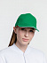 Бейсболка Classic, ярко-зеленая с белым кантом с логотипом в Астрахани заказать по выгодной цене в кибермаркете AvroraStore