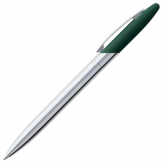 Ручка шариковая Dagger Soft Touch, зеленая с логотипом в Астрахани заказать по выгодной цене в кибермаркете AvroraStore
