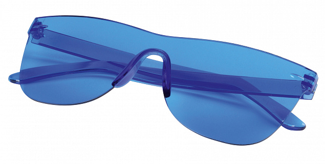 Солнцезащитные очки TRENDY STYLE,синий с логотипом в Астрахани заказать по выгодной цене в кибермаркете AvroraStore