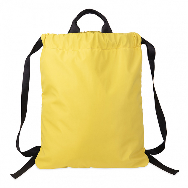 Рюкзак RUN new, жёлтый, 48х40см, 100% полиэстер с логотипом в Астрахани заказать по выгодной цене в кибермаркете AvroraStore
