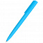 Ручка пластиковая Lavy софт-тач, голубая с логотипом в Астрахани заказать по выгодной цене в кибермаркете AvroraStore