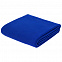 Флисовый плед Warm&Peace, ярко-синий с логотипом в Астрахани заказать по выгодной цене в кибермаркете AvroraStore