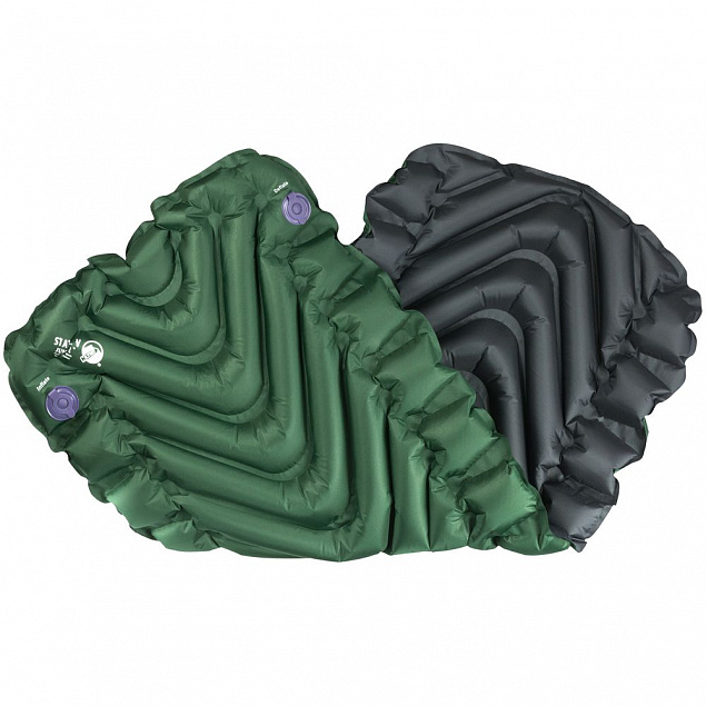 Надувной коврик Static V Junior, зеленый с логотипом в Астрахани заказать по выгодной цене в кибермаркете AvroraStore