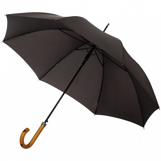 Зонт-трость LockWood, черный с логотипом в Астрахани заказать по выгодной цене в кибермаркете AvroraStore