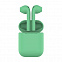 Наушники беспроводные с зарядным боксом TWS AIR SOFT, цвет мятный с логотипом в Астрахани заказать по выгодной цене в кибермаркете AvroraStore