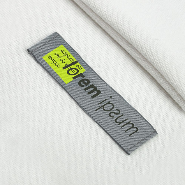 Лейбл тканевый Epsilon, S, серый с логотипом в Астрахани заказать по выгодной цене в кибермаркете AvroraStore