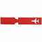 Багажная бирка Devon, красная с логотипом в Астрахани заказать по выгодной цене в кибермаркете AvroraStore