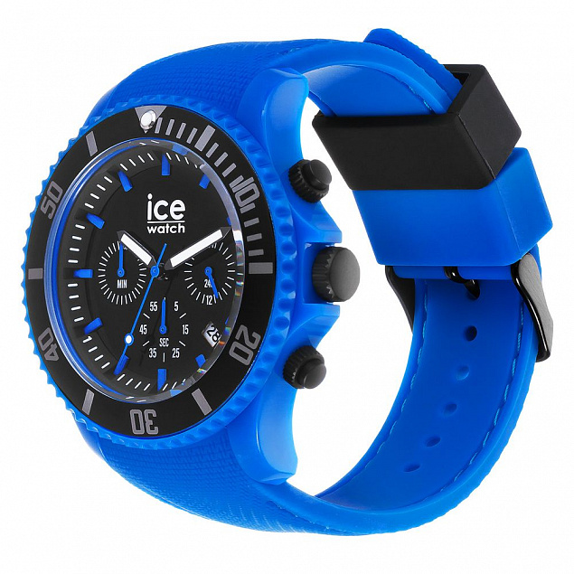 Часы наручные ICE chrono-Neon,синий с логотипом в Астрахани заказать по выгодной цене в кибермаркете AvroraStore