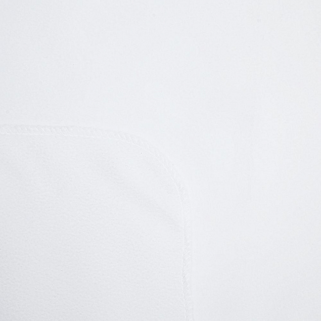Флисовый плед Warm&Peace XL, белый с логотипом в Астрахани заказать по выгодной цене в кибермаркете AvroraStore