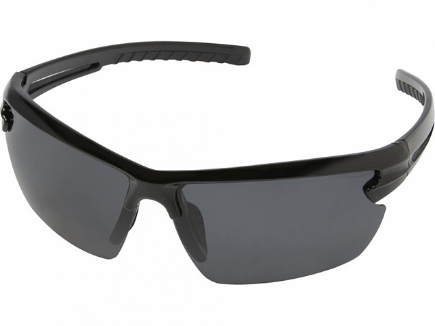 Поляризованные спортивные солнцезащитные очки Mönch в оправе из переработанного PET-пластика, черный с логотипом в Астрахани заказать по выгодной цене в кибермаркете AvroraStore