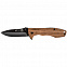 Складной нож Stinger 632ZW, эбеновое дерево с логотипом в Астрахани заказать по выгодной цене в кибермаркете AvroraStore