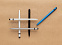 Металлическая ручка-стилус Slim, голубой с логотипом в Астрахани заказать по выгодной цене в кибермаркете AvroraStore