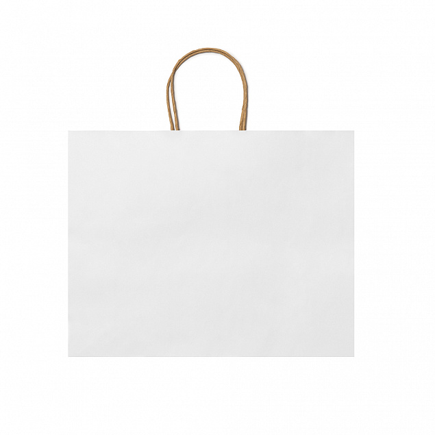 Пакет бумажный MAPLE, Белый с логотипом в Астрахани заказать по выгодной цене в кибермаркете AvroraStore