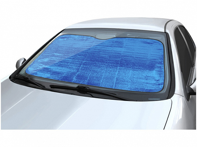 Автомобильный солнцезащитный экран Noson, ярко-синий с логотипом в Астрахани заказать по выгодной цене в кибермаркете AvroraStore