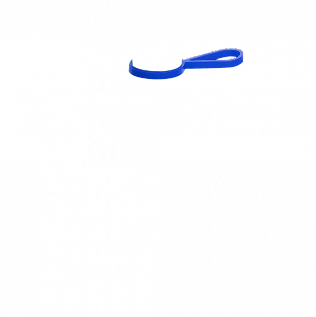 Кольцо-держатель силиконовое для термобутылки Olivia, синий с логотипом в Астрахани заказать по выгодной цене в кибермаркете AvroraStore