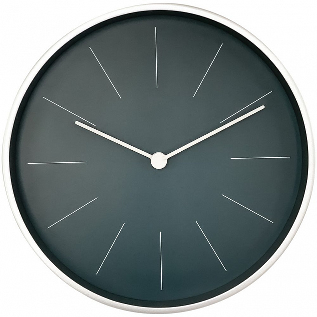 Часы настенные Spark, темно-синие с логотипом в Астрахани заказать по выгодной цене в кибермаркете AvroraStore