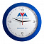 Часы настенные Vivid large, синие с логотипом в Астрахани заказать по выгодной цене в кибермаркете AvroraStore