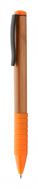 Эко ручка, оранжевая с логотипом в Астрахани заказать по выгодной цене в кибермаркете AvroraStore