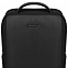 Рюкзак для ноутбука Santiago Slim с кожаной отделкой, черный с логотипом в Астрахани заказать по выгодной цене в кибермаркете AvroraStore