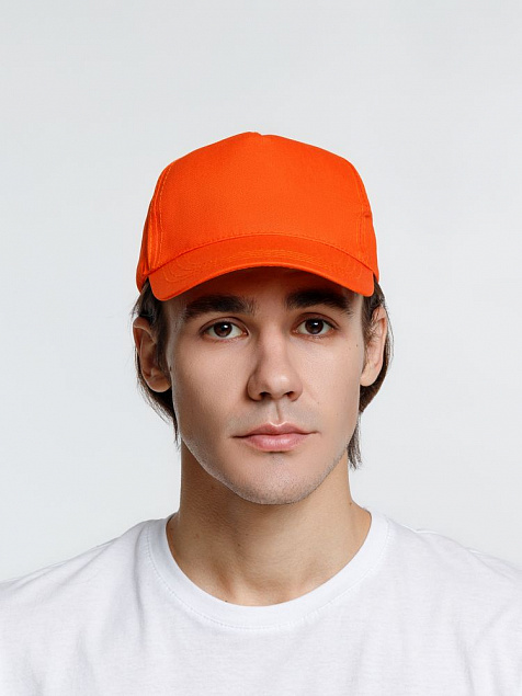 Бейсболка Promo, оранжевая с логотипом в Астрахани заказать по выгодной цене в кибермаркете AvroraStore