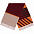 Палантин Charming, коричневый с оранжевым с логотипом в Астрахани заказать по выгодной цене в кибермаркете AvroraStore