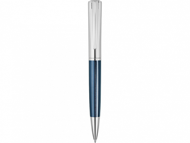 Ручка металлическая шариковая Conquest Blue с логотипом в Астрахани заказать по выгодной цене в кибермаркете AvroraStore