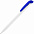 Ручка шариковая Favorite, белая с голубым с логотипом в Астрахани заказать по выгодной цене в кибермаркете AvroraStore