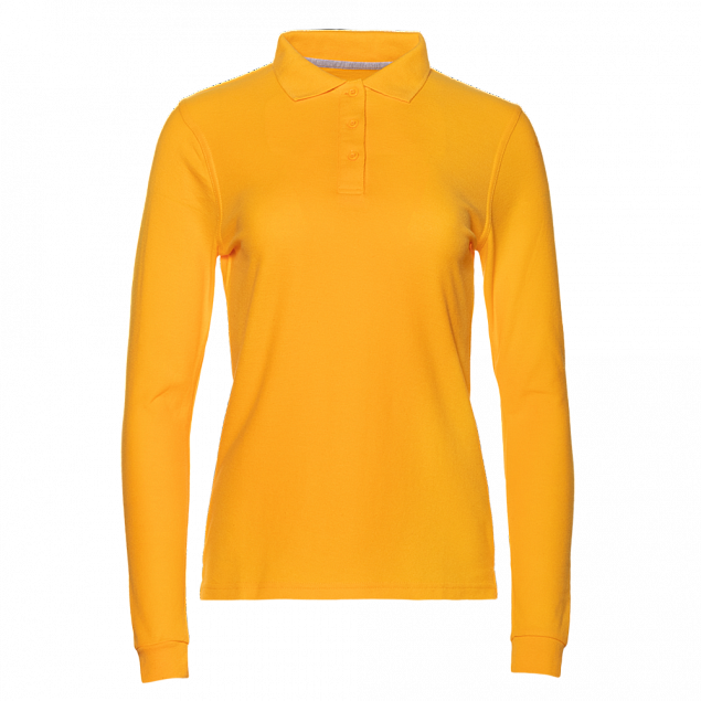 Рубашка поло Рубашка женская 04SW Жёлтый с логотипом в Астрахани заказать по выгодной цене в кибермаркете AvroraStore