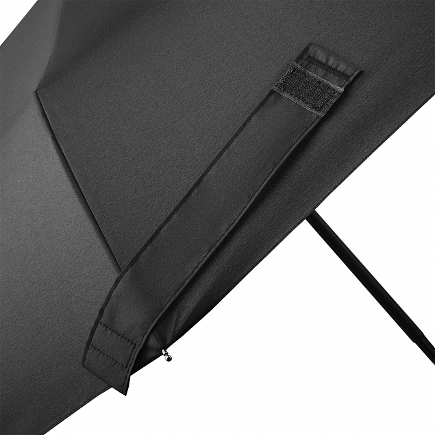Зонт складной Levante, черный с логотипом в Астрахани заказать по выгодной цене в кибермаркете AvroraStore