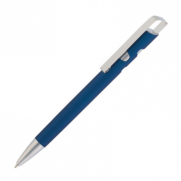 Ручка шариковая "Arni", синий металлик с логотипом в Астрахани заказать по выгодной цене в кибермаркете AvroraStore