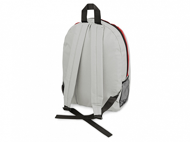Рюкзак Джек, светло-серый/красный с логотипом в Астрахани заказать по выгодной цене в кибермаркете AvroraStore
