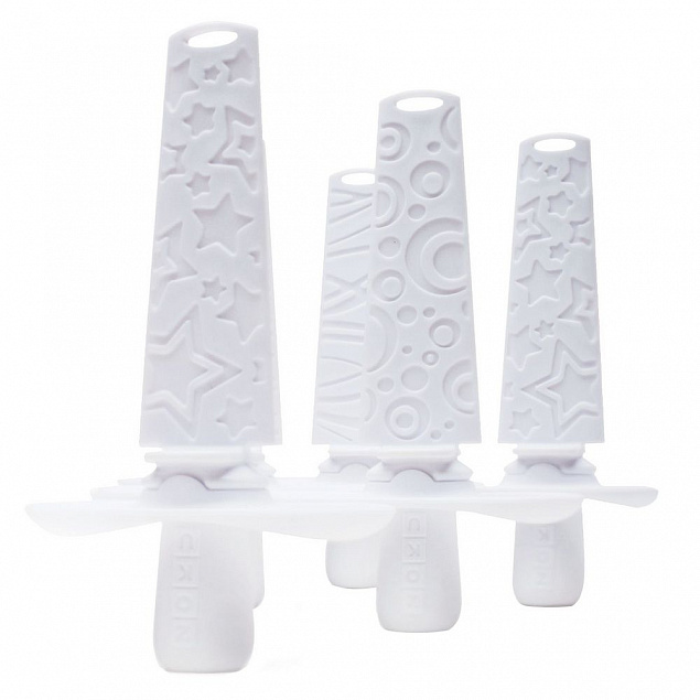 Набор палочек для мороженого Pop Sticks, белый с логотипом в Астрахани заказать по выгодной цене в кибермаркете AvroraStore
