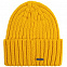 Шапка Uni, желтая с логотипом в Астрахани заказать по выгодной цене в кибермаркете AvroraStore