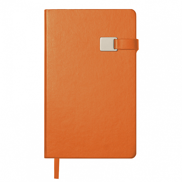 Ежедневник недатированный Spirit , А5, оранжевый, кремовый блок с логотипом в Астрахани заказать по выгодной цене в кибермаркете AvroraStore