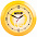 Часы настенные Vivid large, желтые с логотипом в Астрахани заказать по выгодной цене в кибермаркете AvroraStore