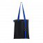 Шоппер Superbag black (чёрный с синим) с логотипом в Астрахани заказать по выгодной цене в кибермаркете AvroraStore