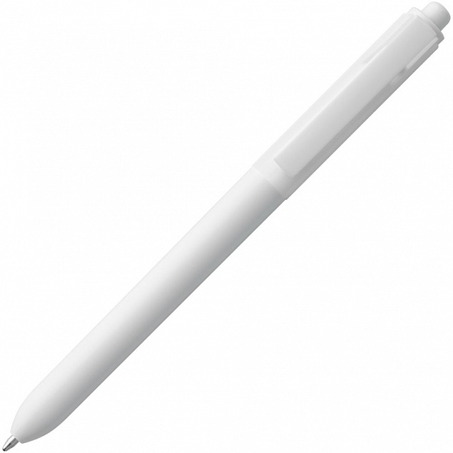 Ручка шариковая Hint Special, белая с логотипом в Астрахани заказать по выгодной цене в кибермаркете AvroraStore